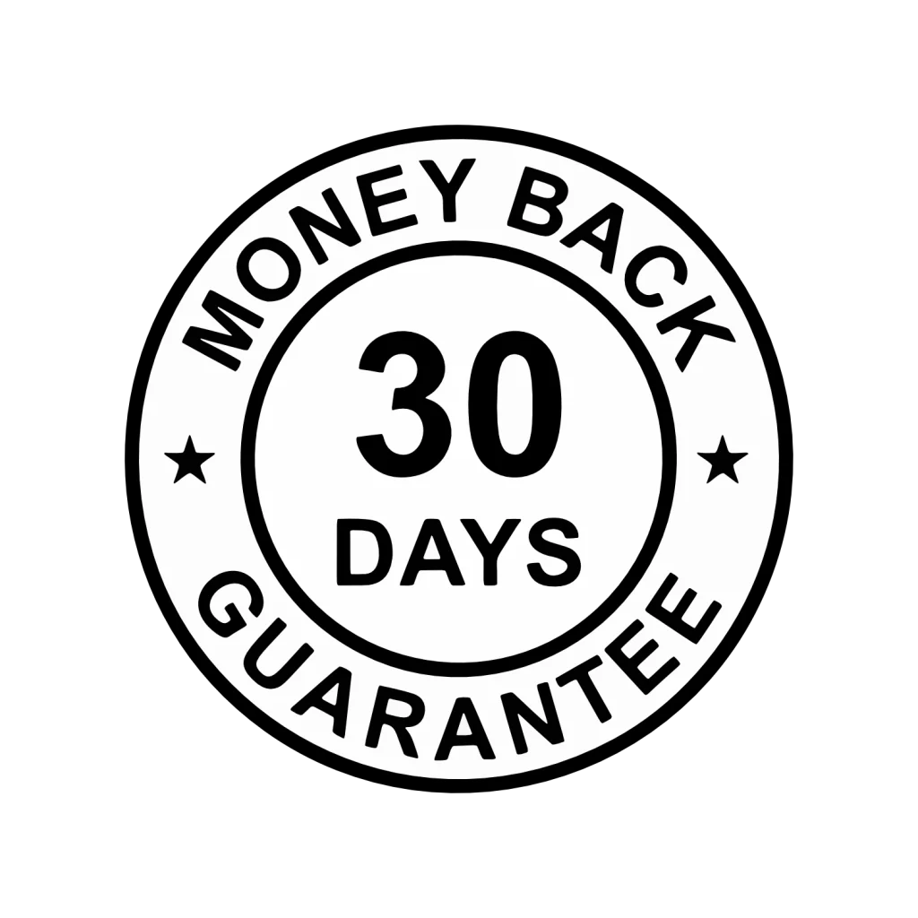 30 day money back guarantee